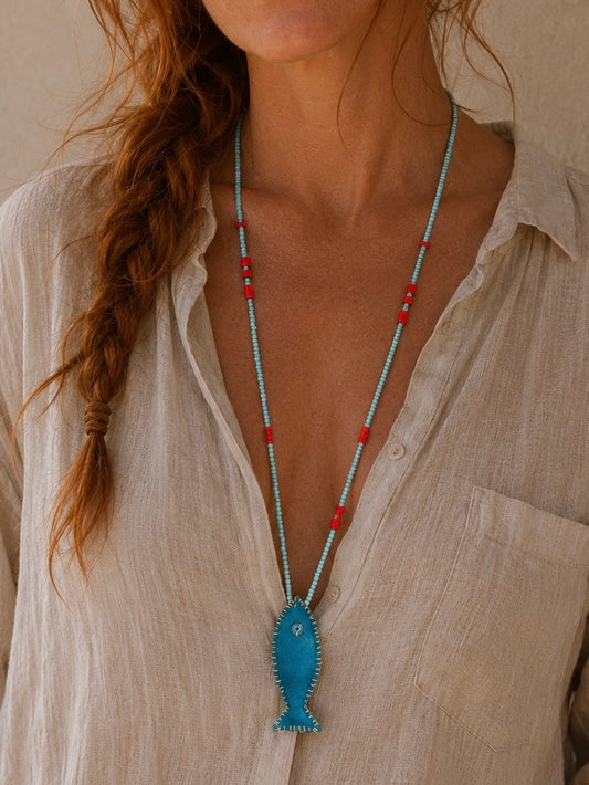 The Teal Fisherman Talisman